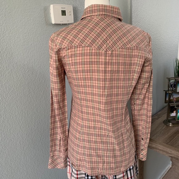 Burberry blue label button down plaid shirt - Picture 4 of 5